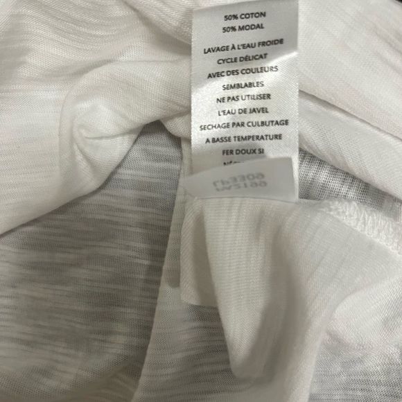 Lilla P Flame Modal White Flutter Sleeve V-Neck!!! - Picture 8 of 9